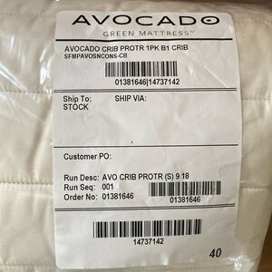 Avocado Crib Mattress Protector